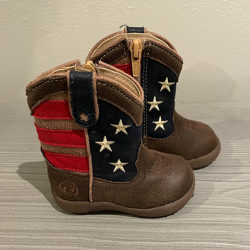 Roper Baby Cowboy Boots - American Flag Size 3 Infant